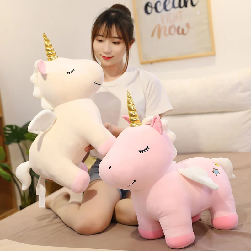 30~50cm Unique Glowing Wings Unicorns Plush toy Giant Unicorn Stuffed Animals Doll Fluffy Hair Fly Horse Toy for Child Xmas Gift
30~50cm Unique Glowing Wings Unicorns Plush toy Giant Unicorn Stuffed Animals Doll Fluffy Hair Fly Horse Toy for Child Xmas Gift