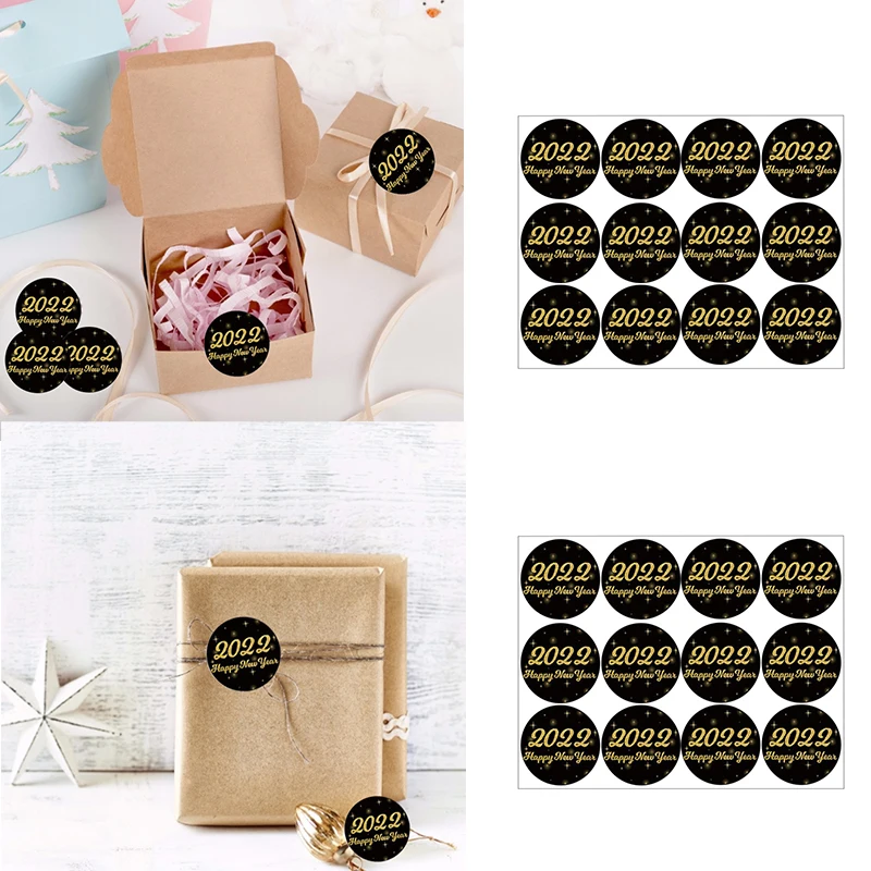 60Pcs Happy New Year 2022 Paper Stickers New Year Party Cards Gift Candy Packing Lables Merry Christmas Home Festival Supplies 
60Pcs Happy New Year 2022 Paper Stickers New Year Party Cards Gift Candy Packing Lables Merry Christmas Home Festival Supplies