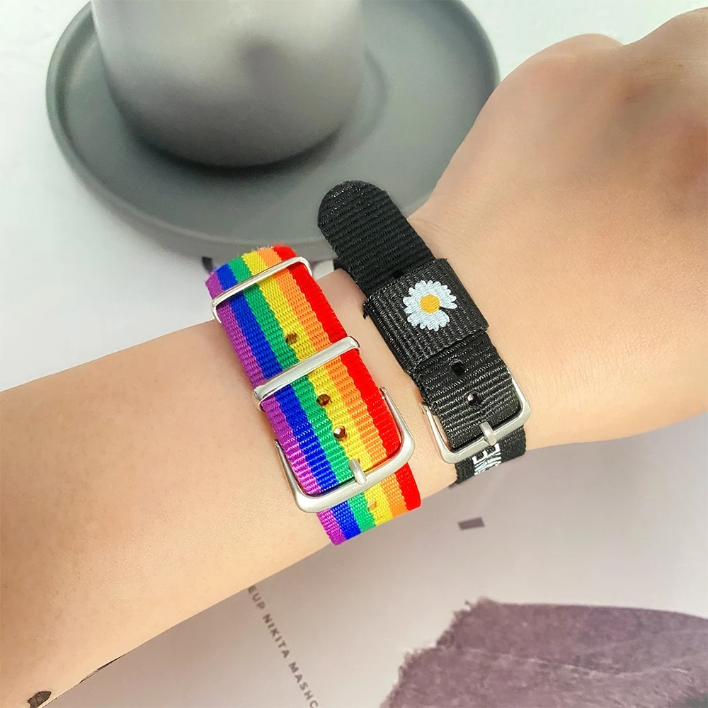 DAXI 2pcs Daisy Strap Bracelets For Girls Boys Friends Rainbow Couples' Wristband Bracelet For Woman Man Adjustable Jewelry Gift
DAXI 2pcs Daisy Strap Bracelets For Girls Boys Friends Rainbow Couples' Wristband Bracelet For Woman Man Adjustable Jewelry Gift