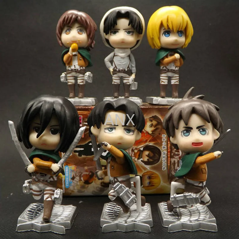 Japanese Anime Attack on Titan Figure Q version Eren Mikasa Levi Toys PVC Action Figure Collection Levi Ackerman Figure Model
Japanese Anime Attack on Titan Figure Q version Eren Mikasa Levi Toys PVC Action Figure Collection Levi Ackerman Figure Model