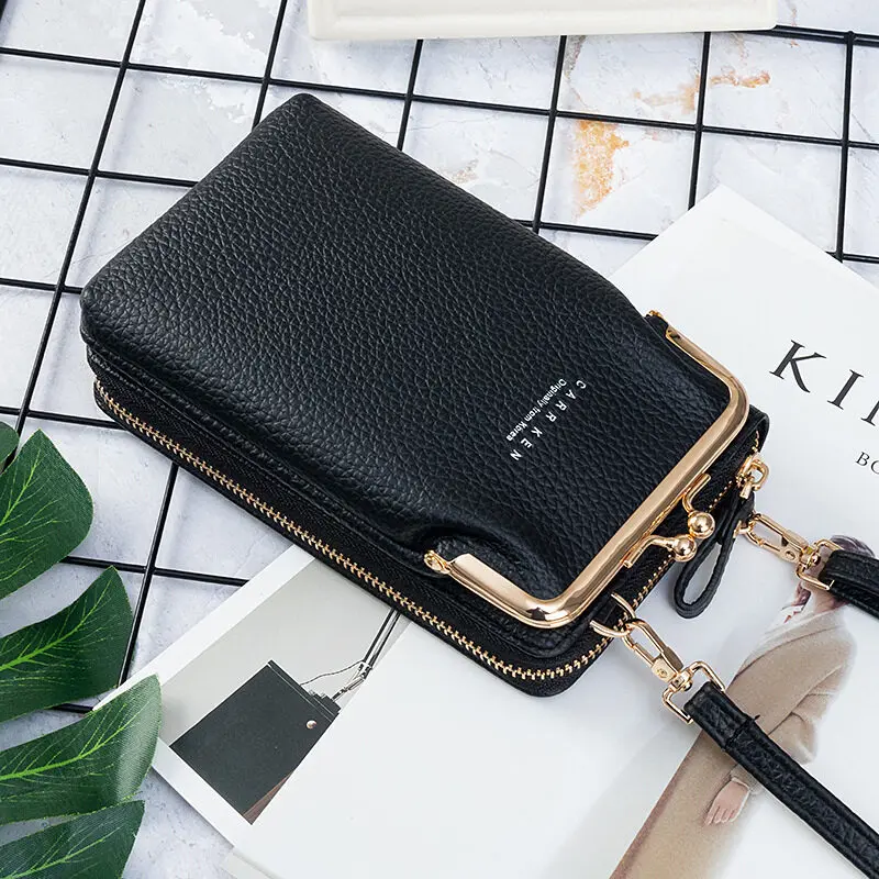 2020 New Lychee Double Layer Women's Mobile Phone Bag Korean Women Fashion Multi-Card Cross Body Shoulder Bags
2020 New Lychee Double Layer Women's Mobile Phone Bag Korean Women Fashion Multi-Card Cross Body Shoulder Bags