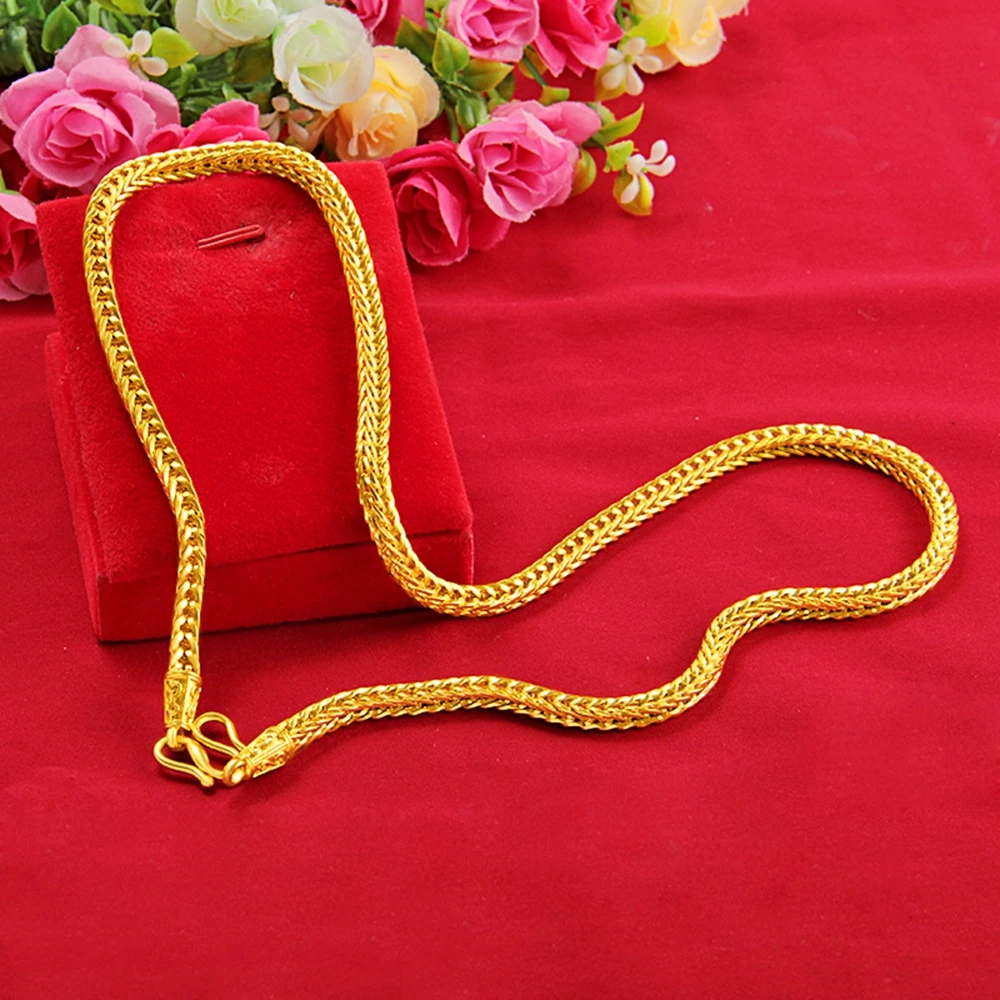 Classic Necklace Chain Men Jewelry Yellow Gold Filled Bone Clavicle Accessories Gift
Classic Necklace Chain Men Jewelry Yellow Gold Filled Bone Clavicle Accessories Gift
