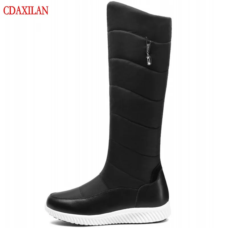 CDAXILAN new arrival snow boots women knee-high boots made of cow leather and down cloths warm legs winter
CDAXILAN new arrival snow boots women knee-high boots made of cow leather and down cloths warm legs winter