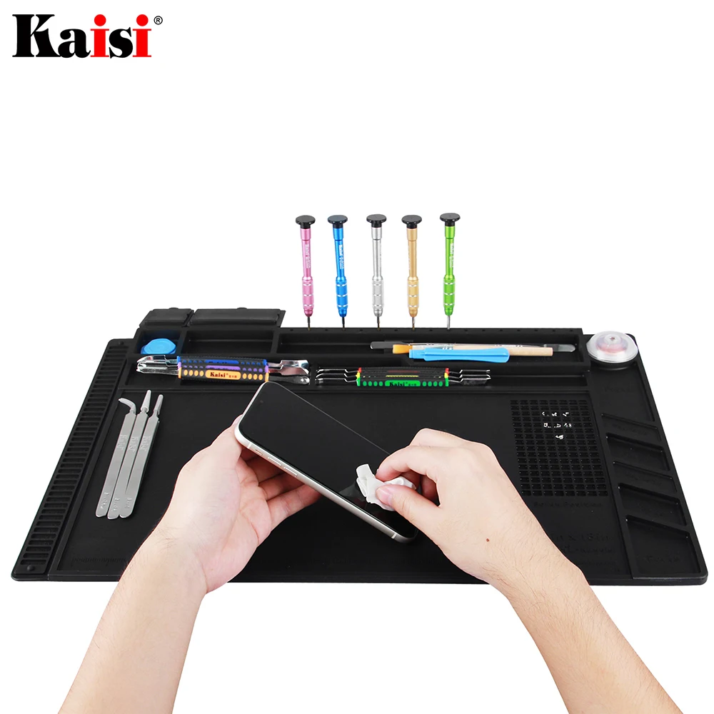 Теплоизоляционный рабочий коврик ESD, паяльная станция BGA, силиконовый коврик для пайки, рабочая площадка, платформа для обслуживания с магни... 
Теплоизоляционный рабочий коврик ESD, паяльная станция BGA, силиконовый коврик для пайки, рабочая площадка, платформа для обслуживания с магни...