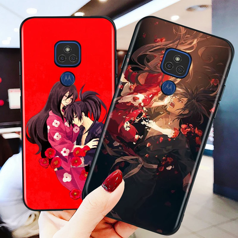 Anime Dororo and mio for Motorola G9 G8 G E7 E6 One Play Marco Hyper Fusion Stylus Power Edge Plus Black Phone Case | Мобильные