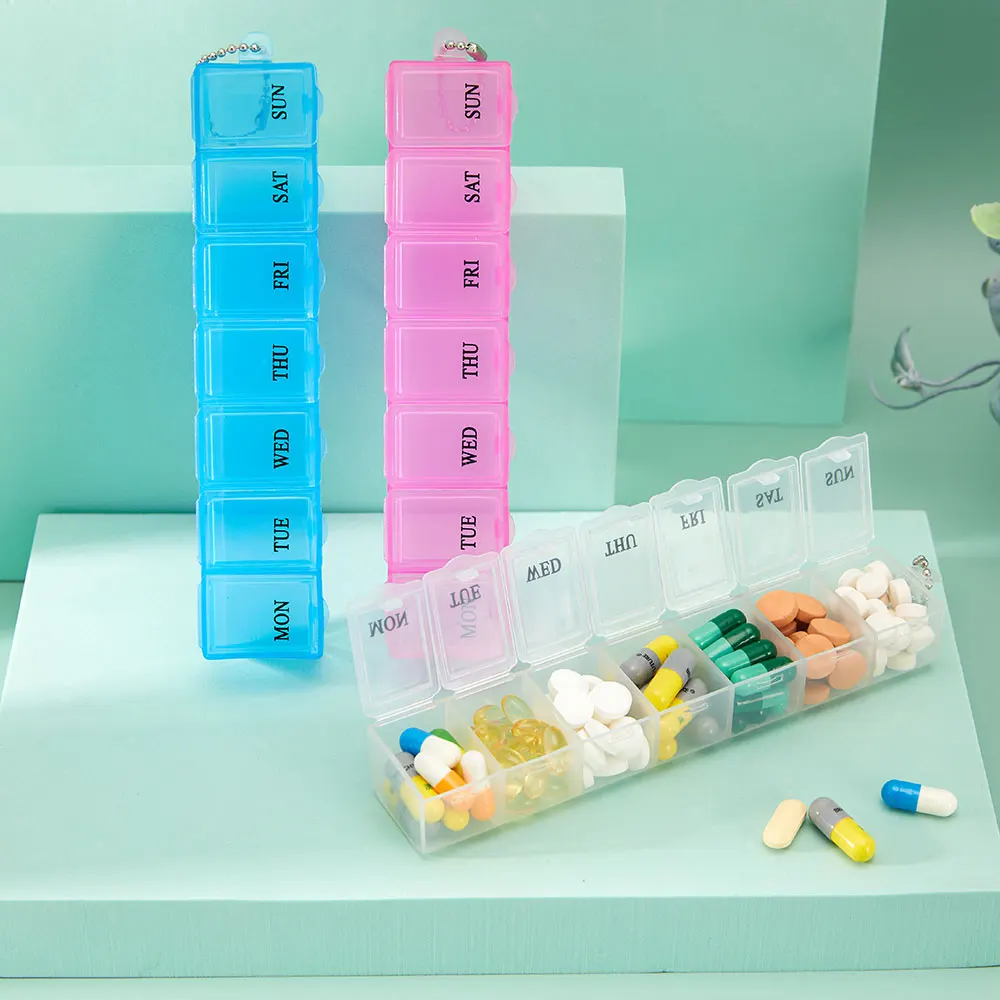 7 Day Pillbox Weekly Medicine Pill's Box Case Plastic Square Pills Box Organizer Week Tablets Medicine Storage Medical Travel
7 Day Pillbox Weekly Medicine Pill's Box Case Plastic Square Pills Box Organizer Week Tablets Medicine Storage Medical Travel