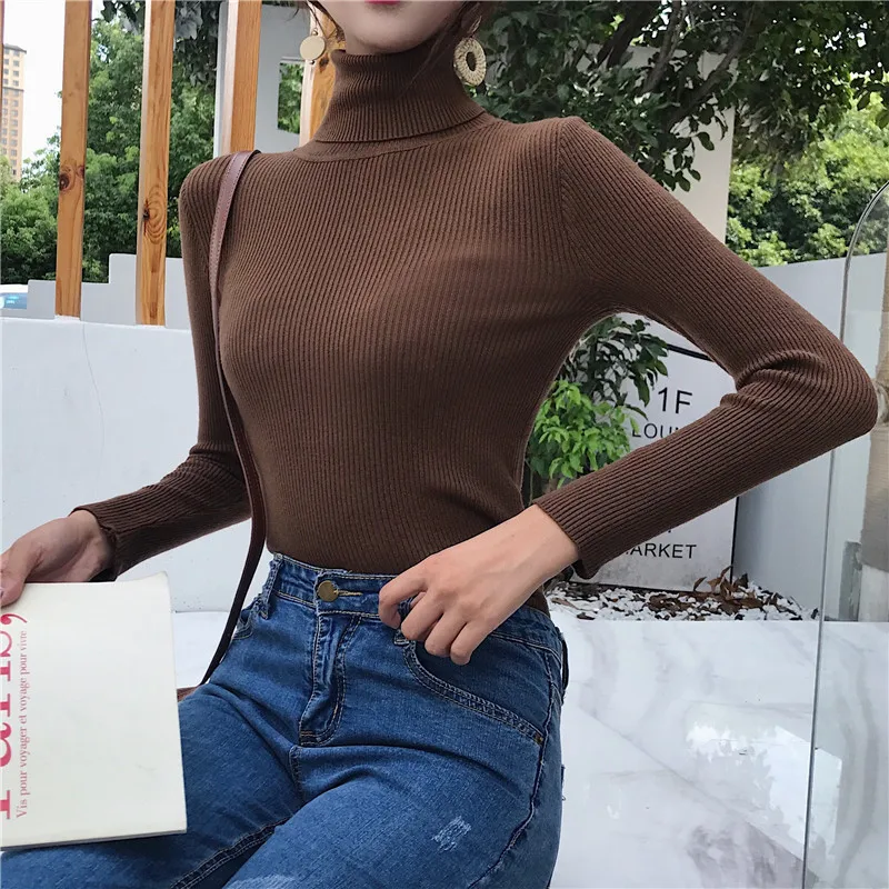 2021 new women's fall/winter pullover turtleneck tight knit sweater women's sweater bottoming shirt women's long-sleeved top
2021 new women's fall/winter pullover turtleneck tight knit sweater women's sweater bottoming shirt women's long-sleeved top