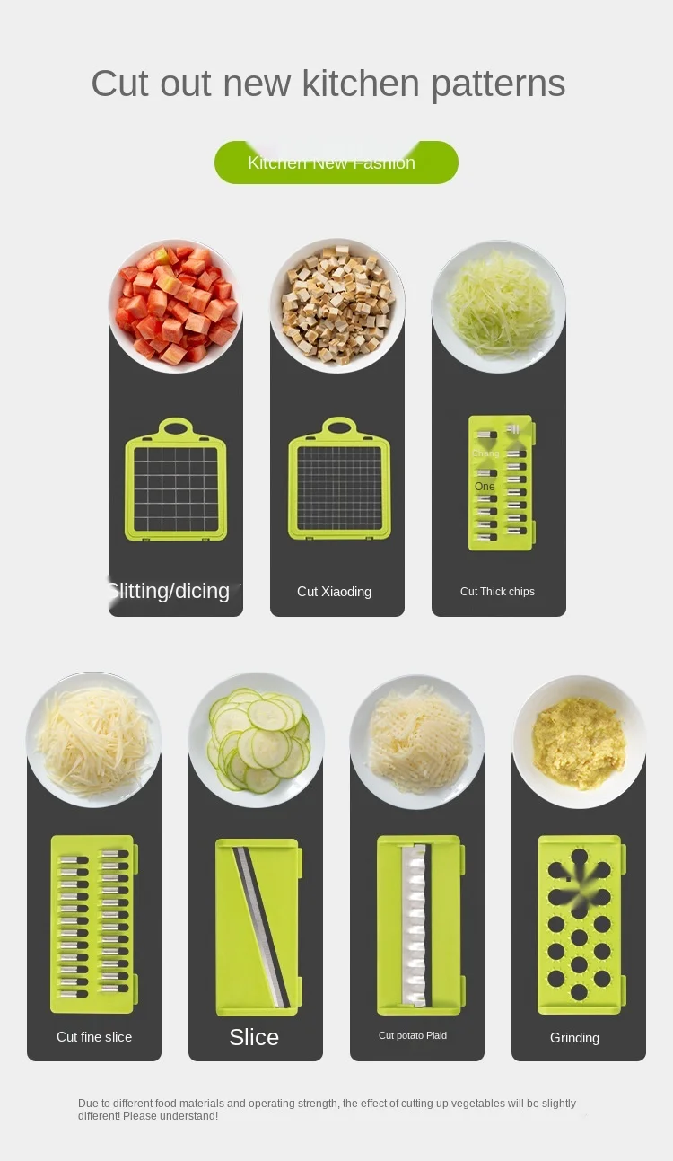 Vegetable cutting artifact multifunctional diced potato shredder shredder grater household potato slices kitchen grater
Vegetable cutting artifact multifunctional diced potato shredder shredder grater household potato slices kitchen grater