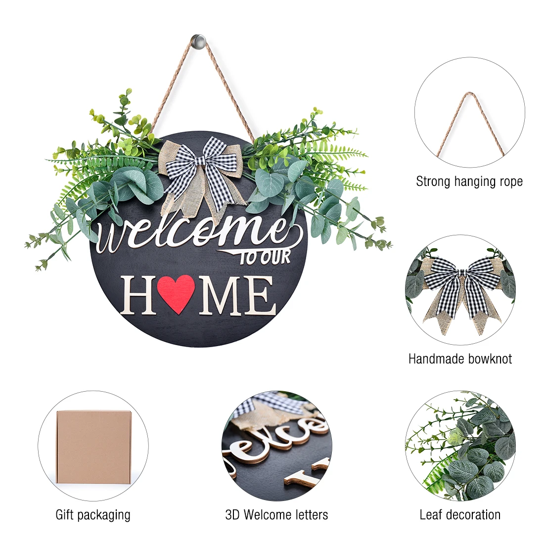 Custom Wooden Welcome Home Sign Christmas Decoration Festival Party Home Decor Crafts Halloween Ornaments Front Door Hello Sign
Custom Wooden Welcome Home Sign Christmas Decoration Festival Party Home Decor Crafts Halloween Ornaments Front Door Hello Sign
