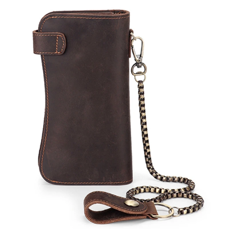 Men's Wallet Pu Retro Multi-Card Position Vertical Hand Bag Multi-Card Position Wallet Chain Clutch Bag 
Men's Wallet Pu Retro Multi-Card Position Vertical Hand Bag Multi-Card Position Wallet Chain Clutch Bag
