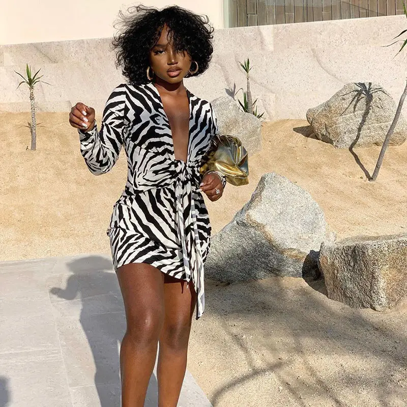 Autumn Spring Fashion Elegant Sexy Party Long Sleeve Short Bodycon Dress Women Sexy Lace Up V-neck Print Mini A-line Dresses
Autumn Spring Fashion Elegant Sexy Party Long Sleeve Short Bodycon Dress Women Sexy Lace Up V-neck Print Mini A-line Dresses