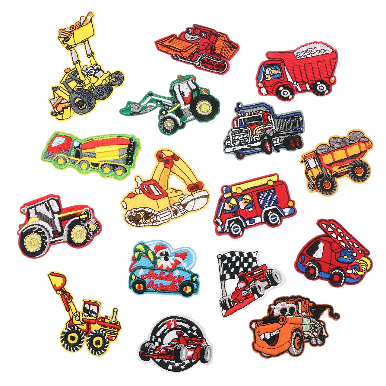 Cartoon Engineering Car Digging Machine Embroidery Cloth Stickers Children's Clothing Decoration Patch Stickers
Cartoon Engineering Car Digging Machine Embroidery Cloth Stickers Children's Clothing Decoration Patch Stickers