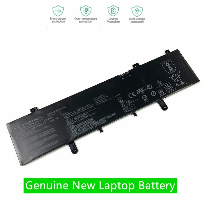 

ONEVAN New 11.52V 42Wh Original Laptop Battery B31N1632 for ASUS ZenBook 14 X405 X405U X405UA 3ICP5/57/81 0B200-02540000