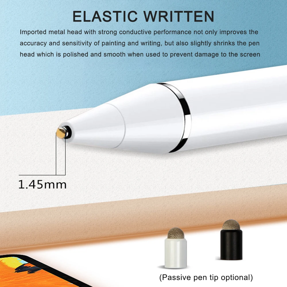Universal Touch Screen Pen Smart Pen Capacitive Stylus for Apple iPad Phone Smart Pen Stylus Pencil Touch Pen IOS/Android System
Universal Touch Screen Pen Smart Pen Capacitive Stylus for Apple iPad Phone Smart Pen Stylus Pencil Touch Pen IOS/Android System