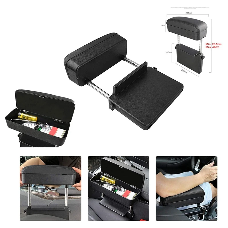 Universal Car Armrest Box Elbow Support Adjustable Car Center Console Arm Rest (Black)
Universal Car Armrest Box Elbow Support Adjustable Car Center Console Arm Rest (Black)
