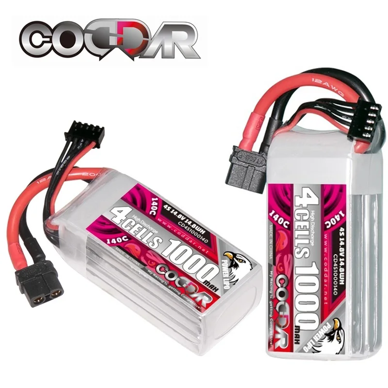 1/2/3/4/5pcs CODDAR 1000mAh 4S 14.8V 140C Hardcase LiPo LiHV Battery for 1:8 1/8 RC Car Four Drive Off-Road Boat
1/2/3/4/5pcs CODDAR 1000mAh 4S 14.8V 140C Hardcase LiPo LiHV Battery for 1:8 1/8 RC Car Four Drive Off-Road Boat