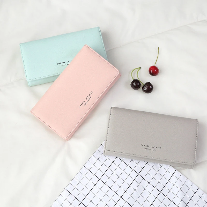 Wallets For Women Long Hasp Solid Color Zipper Coin Purses Female Multifunction Letter Card Holder Clutch Phone Bag Money Clip
Wallets For Women Long Hasp Solid Color Zipper Coin Purses Female Multifunction Letter Card Holder Clutch Phone Bag Money Clip