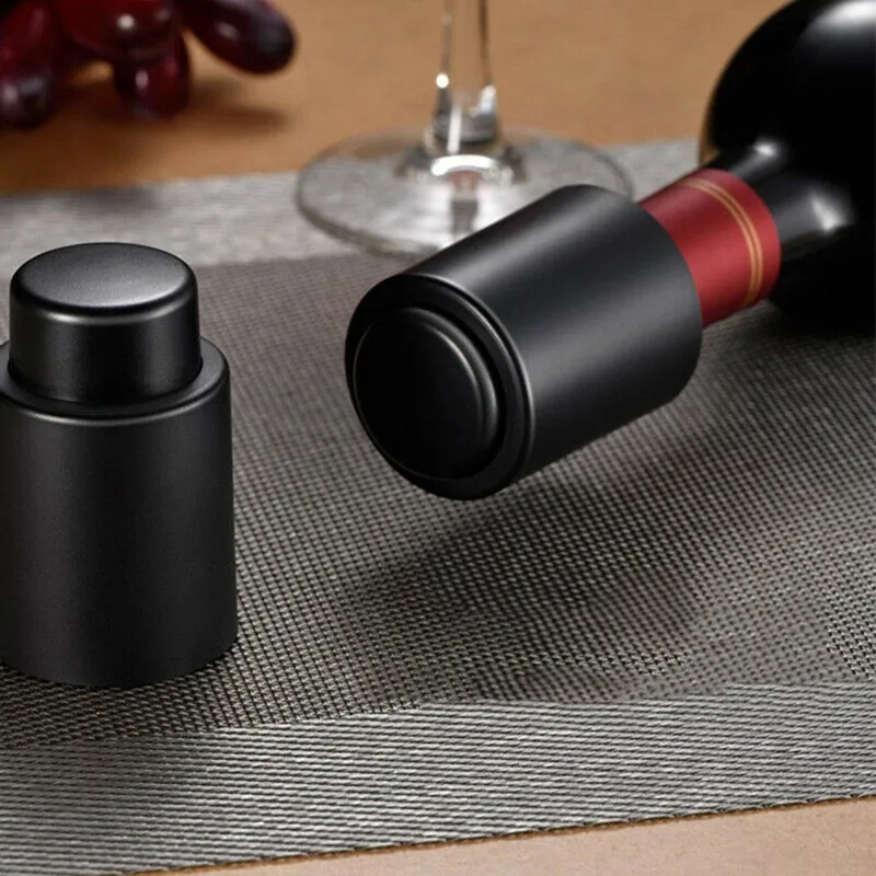 1PCS Stainless Steel Wine Bottle Stopper Vacuum Red Wine Cap Sealer Fresh Keeper Bar Tools Bottle Cover Kitchen Accessories
1PCS Stainless Steel Wine Bottle Stopper Vacuum Red Wine Cap Sealer Fresh Keeper Bar Tools Bottle Cover Kitchen Accessories