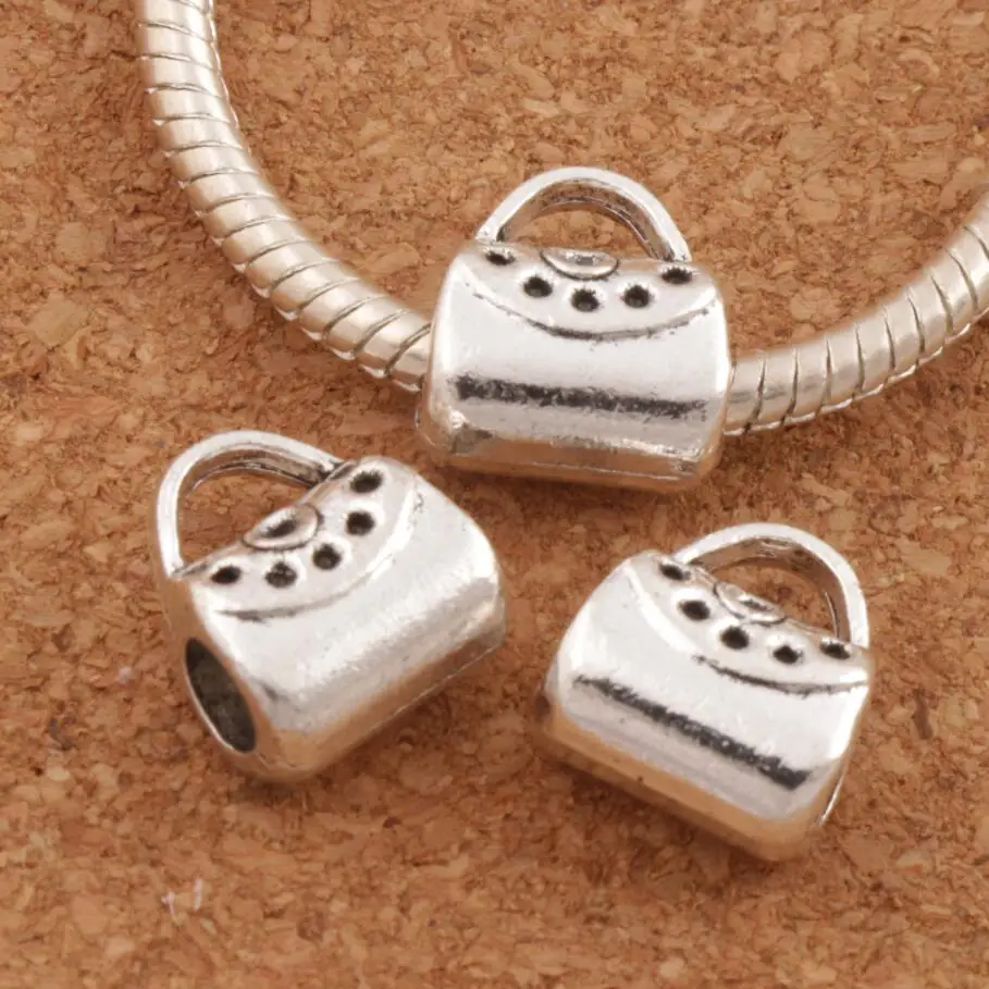 Handbag Bag Big Hole Beads 10.7x9.6mm 40pcs Zinc Alloy Spacers Fit European Bracelets Jewelry DIY L1476
Handbag Bag Big Hole Beads 10.7x9.6mm 40pcs Zinc Alloy Spacers Fit European Bracelets Jewelry DIY L1476