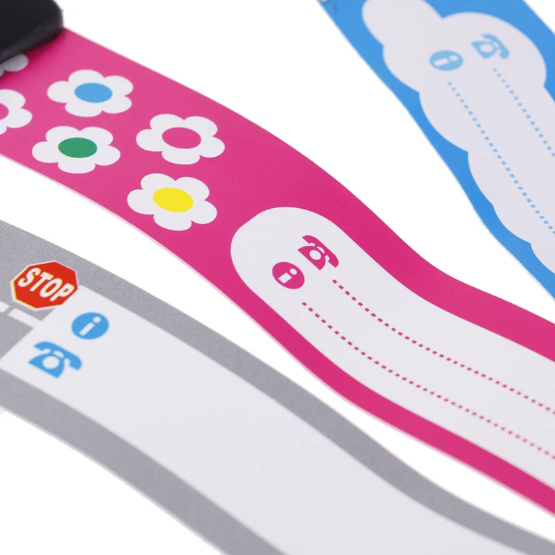 4PCS Adjustable Children Travel Outdoor Safe Anti-lost Wristband Safety Recognition Bracelet For Kids Waterproof Wrist Strap 
4PCS Adjustable Children Travel Outdoor Safe Anti-lost Wristband Safety Recognition Bracelet For Kids Waterproof Wrist Strap