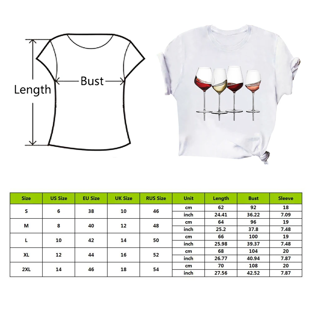 Wine Glass Women Tshirt Funny T Shirt Women Printed Camiseta Mujer Short Sleeve Tshirt Lady Yong Girl Top Tee Higher Quality
Wine Glass Women Tshirt Funny T Shirt Women Printed Camiseta Mujer Short Sleeve Tshirt Lady Yong Girl Top Tee Higher Quality