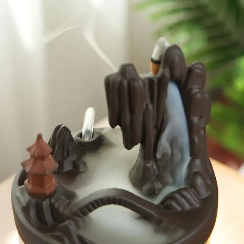 Mountain River Handicraft Incense Holder Smoke Waterfall Backflow Incense Burner Incense Holder With Glass Fish Tank Home Decor
Mountain River Handicraft Incense Holder Smoke Waterfall Backflow Incense Burner Incense Holder With Glass Fish Tank Home Decor