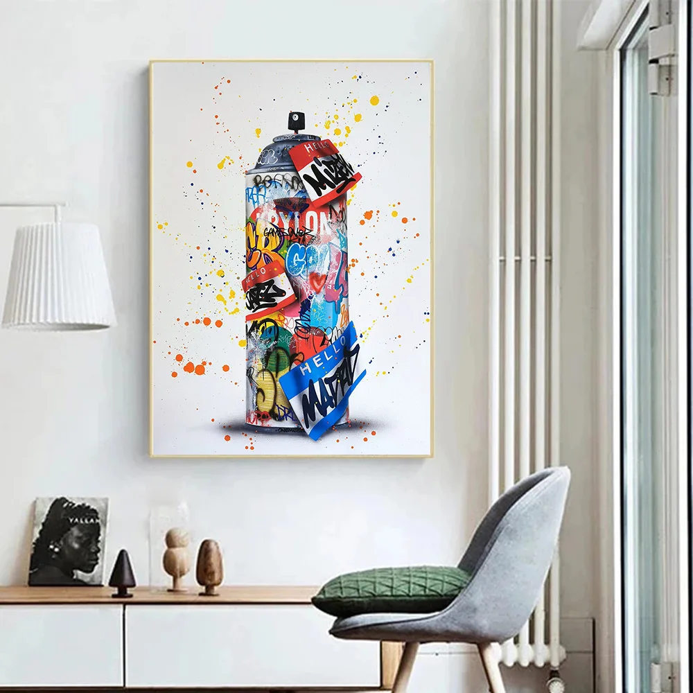 Abstract Graffiti Street Art Spray Bottle Canvas Painting Wall Art Watercolor Picture for Living Room Posters Prints Home Decor
Abstract Graffiti Street Art Spray Bottle Canvas Painting Wall Art Watercolor Picture for Living Room Posters Prints Home Decor