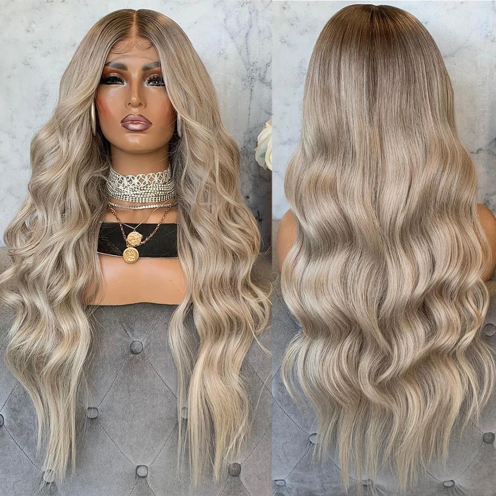 Body Wave Lace Front Wig for Women Ashy Blonde Human Hair Wigs Dark Roots Remy Hair 13x4/13x6 Lace Frontal Wig 150% Pre Plucked
Body Wave Lace Front Wig for Women Ashy Blonde Human Hair Wigs Dark Roots Remy Hair 13x4/13x6 Lace Frontal Wig 150% Pre Plucked