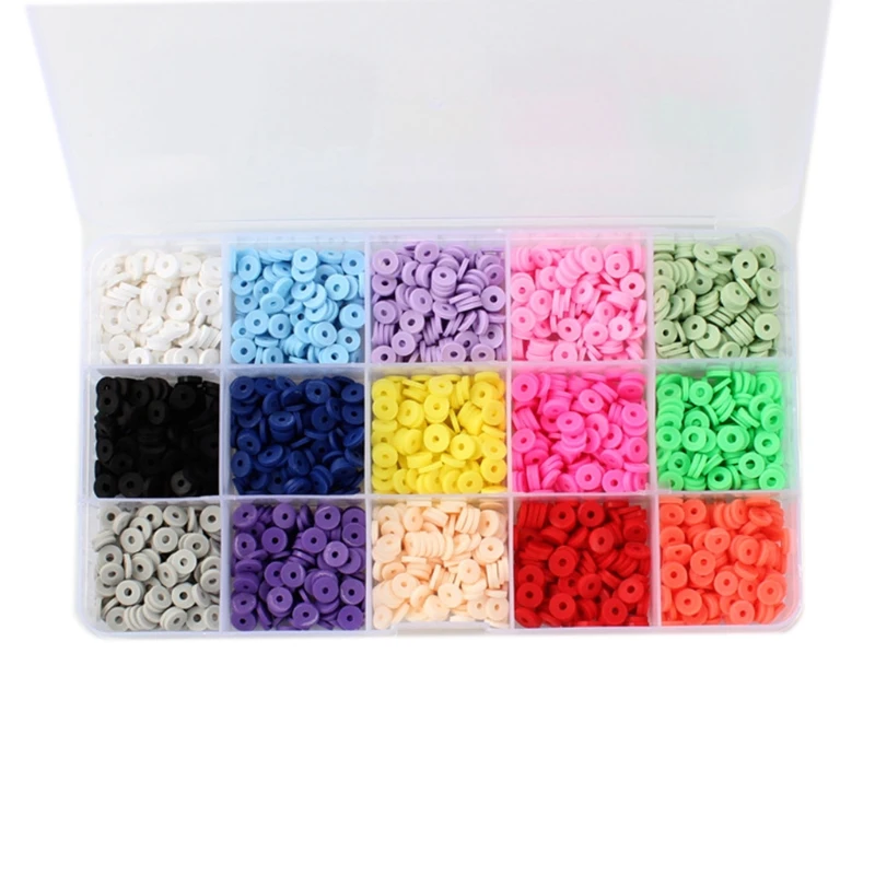 DIY Necklaces Bracelets Earring Round Clay Beads 15 Grids Set with Ropes Bead Jewelry Making Home Handwork 6mm
DIY Necklaces Bracelets Earring Round Clay Beads 15 Grids Set with Ropes Bead Jewelry Making Home Handwork 6mm