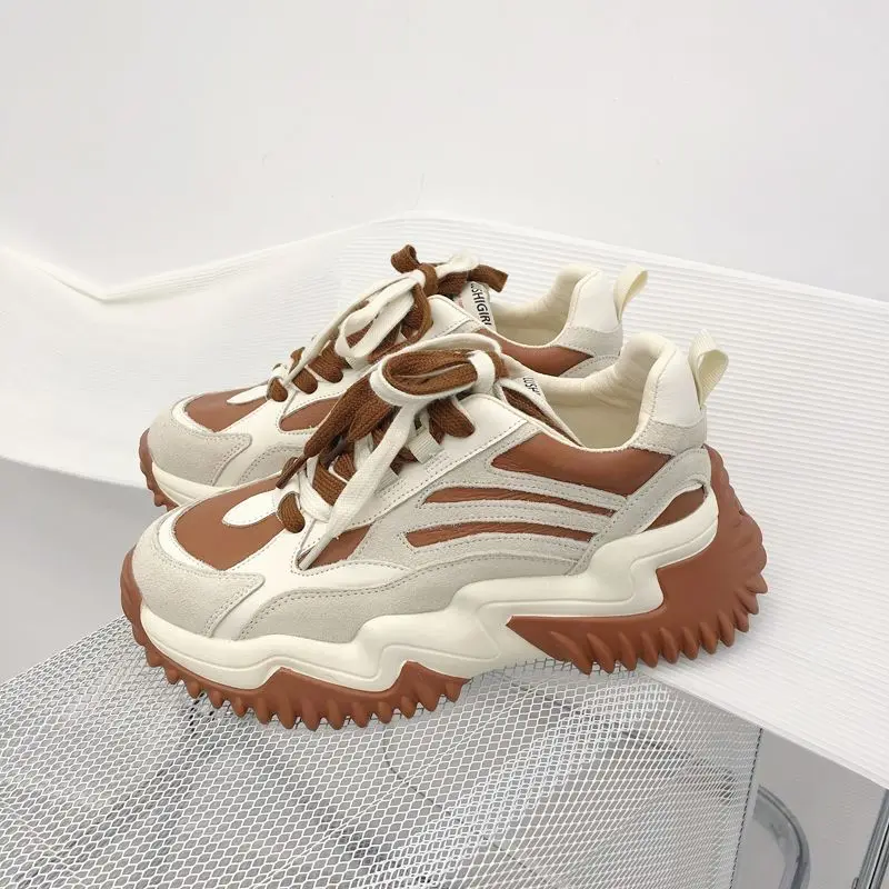 Women Casual Shoes Lovers Leather Dad Platform Chunky Sneakers Harajuku Flat Thick Sole Tenis Wedge White Basket Walking 2022
Women Casual Shoes Lovers Leather Dad Platform Chunky Sneakers Harajuku Flat Thick Sole Tenis Wedge White Basket Walking 2022