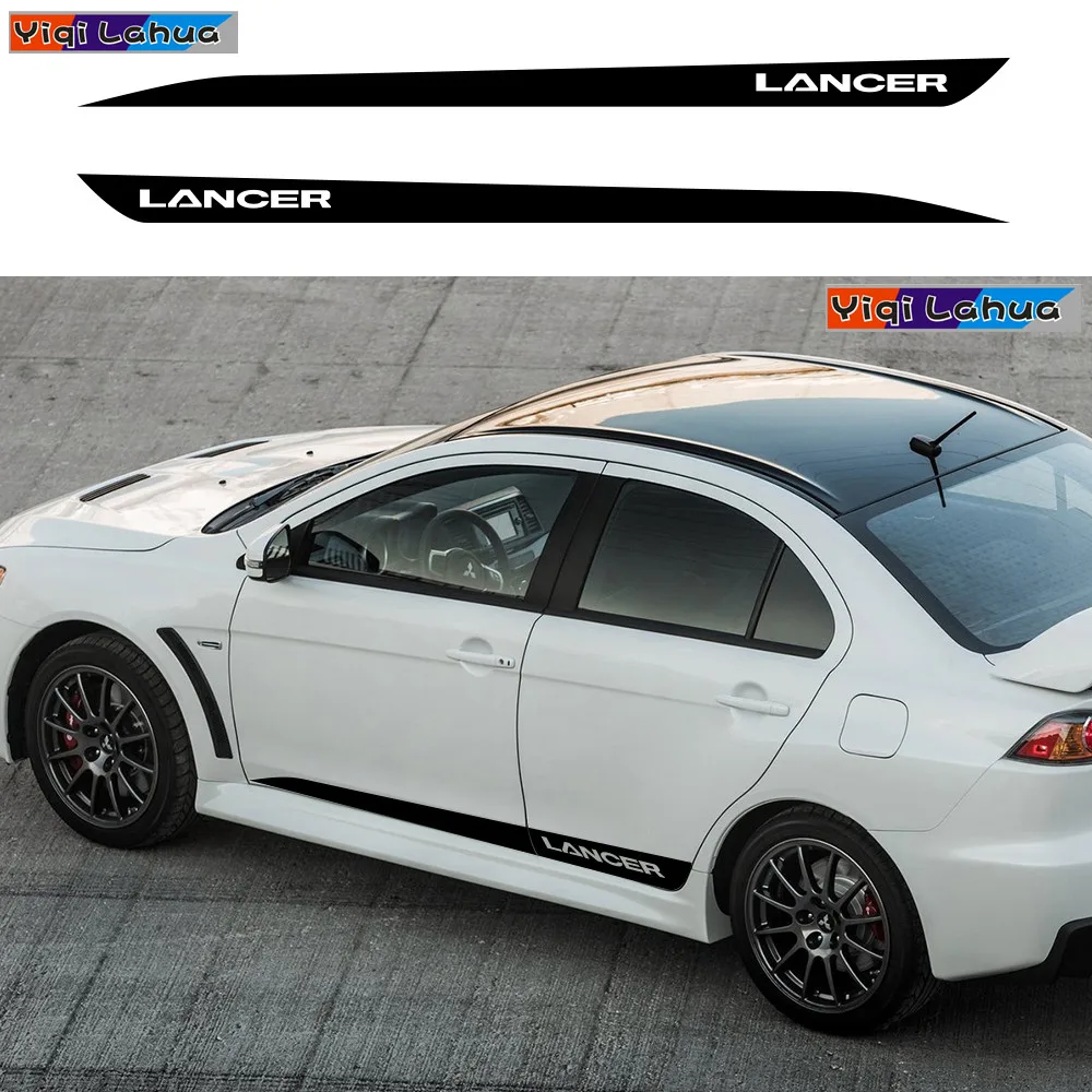 For Mitsubishi Lancer 10 3 9 2PCS Auto Vinyl Film Decals Sports Styling Decoration Car Side Stripes Stickers DIY Car Accessories
For Mitsubishi Lancer 10 3 9 2PCS Auto Vinyl Film Decals Sports Styling Decoration Car Side Stripes Stickers DIY Car Accessories