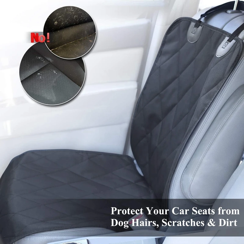 Dog Car Seat Covers with Universal Fit Pet Protectors Anti-Slip Backing for Most Cars SUVs & MPVs Black | Автомобили и