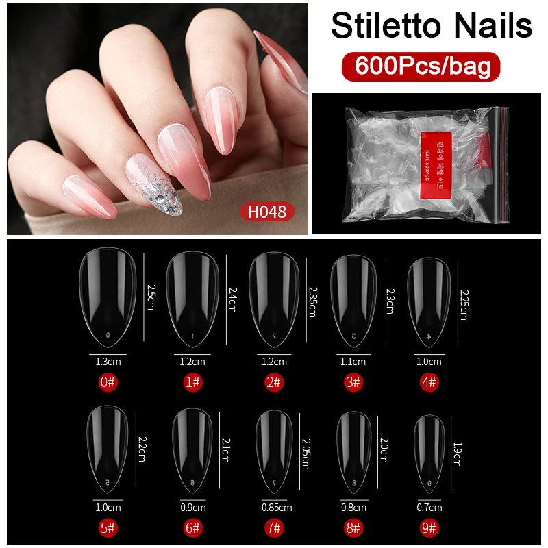 600 Pieces/Pack Short Almond Stiletto Pointed Artificial False Nail Tips Full Cover Fake Acrylic Nails Press On Nails Fingernail
600 Pieces/Pack Short Almond Stiletto Pointed Artificial False Nail Tips Full Cover Fake Acrylic Nails Press On Nails Fingernail