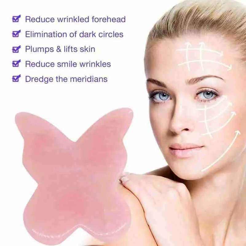 Natural Jade Gua Sha Butterfly Shape Scraping Board Healing Skin Chin Lift Firming Massager Face Care Massage Tool
Natural Jade Gua Sha Butterfly Shape Scraping Board Healing Skin Chin Lift Firming Massager Face Care Massage Tool