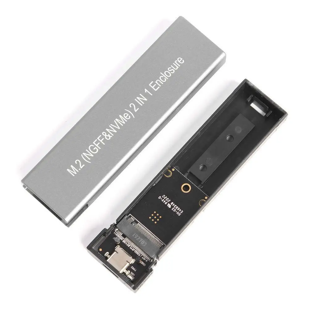 Корпус для жесткого диска M.2 SATA NVME на USB 3,1, алюминиевый сплав, Поддержка протоколов SATA NVME + UASP, поддержка высокоскоростного жесткого диска
Корпус для жесткого диска M.2 SATA NVME на USB 3,1, алюминиевый сплав, Поддержка протоколов SATA NVME + UASP, поддержка высокоскоростного жесткого диска