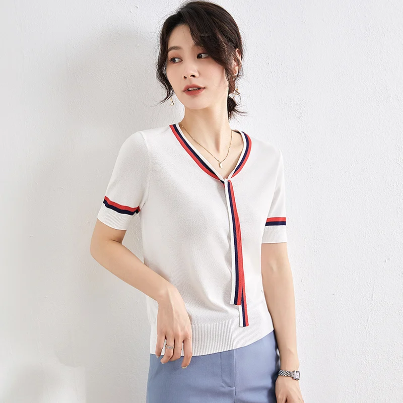 Женский тонкий свитер, новинка 2021, облегающая короткая футболка, свитер, модная темпераментная рубашка с V-образным вырезом и короткими рука...
Женский тонкий свитер, новинка 2021, облегающая короткая футболка, свитер, модная темпераментная рубашка с V-образным вырезом и короткими рука...