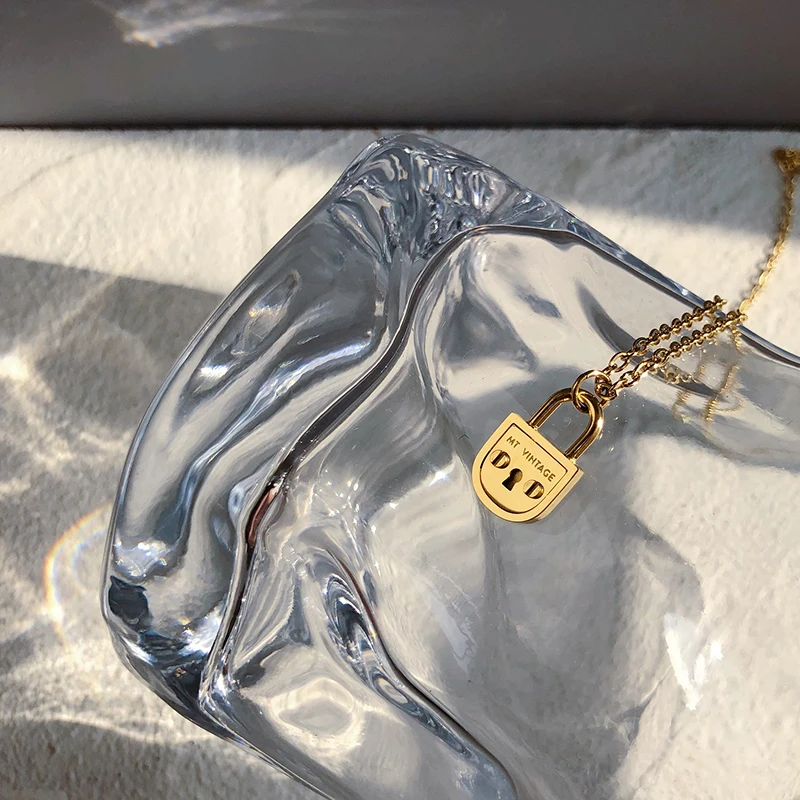 Delicate Waterproof Stainless Steel Women's Jewelry 2021 Vintage Small Lock Pendant Real 18k Gold Chain Necklaces for Women Gift
Delicate Waterproof Stainless Steel Women's Jewelry 2021 Vintage Small Lock Pendant Real 18k Gold Chain Necklaces for Women Gift