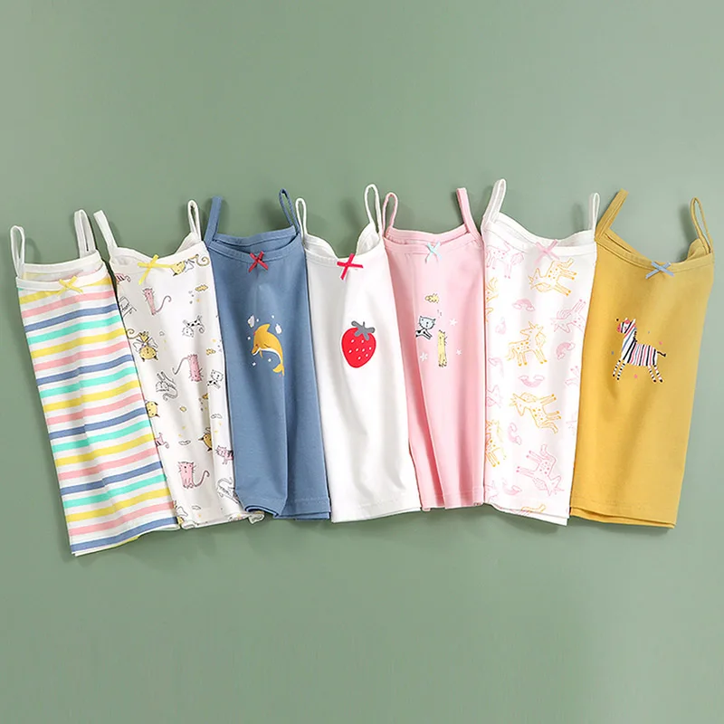 Summer Baby Undershirt Singlet Girls Shirts For Children Cartoon Cotton Sling Print Top Camisoles Underwear Kids Tanks
Summer Baby Undershirt Singlet Girls Shirts For Children Cartoon Cotton Sling Print Top Camisoles Underwear Kids Tanks