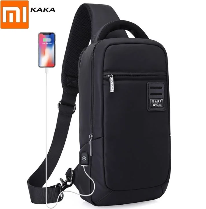 Xiaomi Men's Fashion Leisure Chest Bag USB Charging Crossbody Bag Light and Waterproof Multifunction Shoulder Bag Messenger bag
Xiaomi Men's Fashion Leisure Chest Bag USB Charging Crossbody Bag Light and Waterproof Multifunction Shoulder Bag Messenger bag