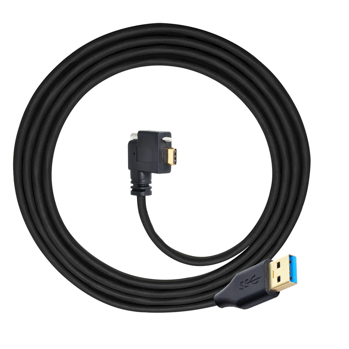 Xiwai Left Right Angled USB 3.1 Type-C Single Screw Locking to Standard USB3.0 Data Cable 90 Degree for Camera
Xiwai Left Right Angled USB 3.1 Type-C Single Screw Locking to Standard USB3.0 Data Cable 90 Degree for Camera