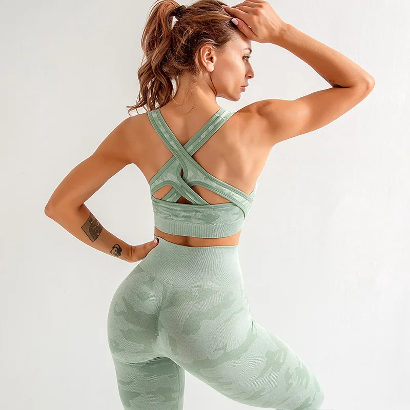 Seamless Gym Yoga 2 pcs Set Women Gym Clothes Camo Gym Set Women Tracksuit Fitness Women Sport Set Workout Clothes For Women
Seamless Gym Yoga 2 pcs Set Women Gym Clothes Camo Gym Set Women Tracksuit Fitness Women Sport Set Workout Clothes For Women