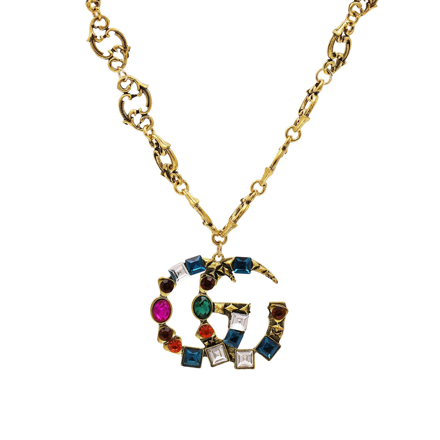 2021 New Fashion Accessories Necklaces Women's Retro G High Quality Jewelry Exaggerated Bronze Necklaces with Diamonds
2021 New Fashion Accessories Necklaces Women's Retro G High Quality Jewelry Exaggerated Bronze Necklaces with Diamonds