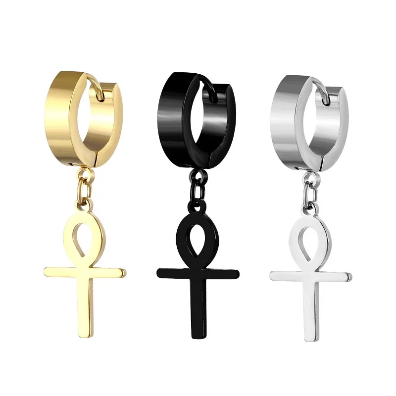 1 Pce Mens Ankh Cross Egypt Cleopatra Earrings for Women Unisex Jewelry Antiqued Black Stainless Steel Egyptian Queen Ankara
1 Pce Mens Ankh Cross Egypt Cleopatra Earrings for Women Unisex Jewelry Antiqued Black Stainless Steel Egyptian Queen Ankara