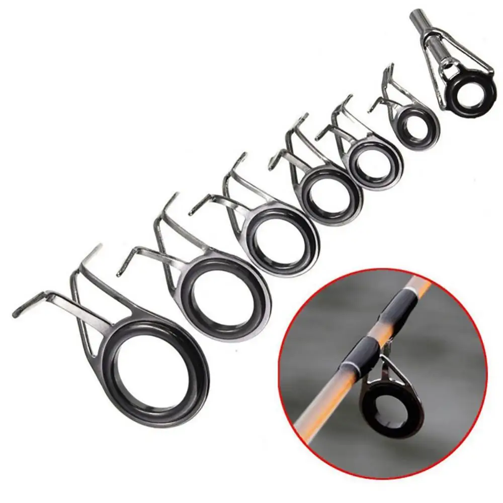 80%HOT 7Pcs Mixed Size Fishing Rod Guides Tip Top Eye Line Rings Building Repair Kit
80%HOT 7Pcs Mixed Size Fishing Rod Guides Tip Top Eye Line Rings Building Repair Kit