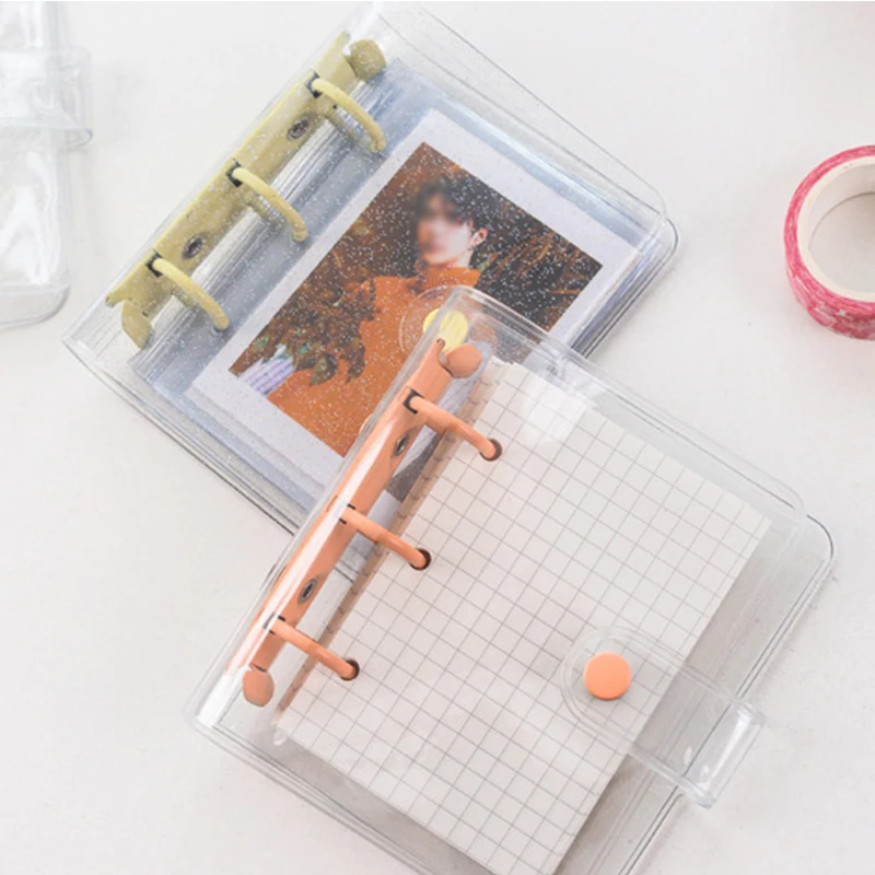 Mini 3 Ring Binder Diary Hand Book Korean Stationery Notebook and Journal Scrapbooking Transparent Photo Album Mini Photo Album
Mini 3 Ring Binder Diary Hand Book Korean Stationery Notebook and Journal Scrapbooking Transparent Photo Album Mini Photo Album