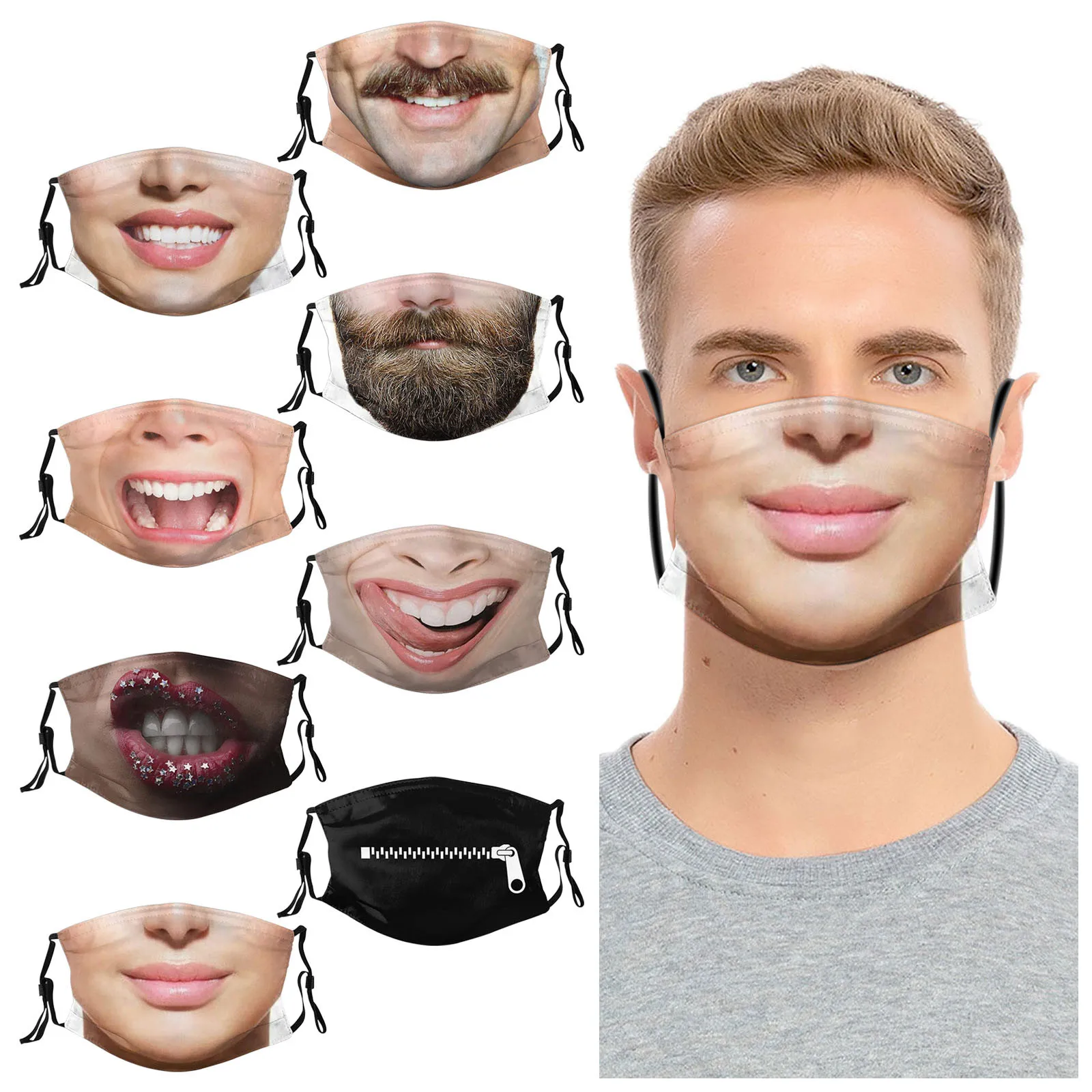 Hot Funny Cotton Mouth Cosplay Women's Men Unisex Masks Face Protection Dustproof Cycling Breathable Halloween Adult Mask
Hot Funny Cotton Mouth Cosplay Women's Men Unisex Masks Face Protection Dustproof Cycling Breathable Halloween Adult Mask