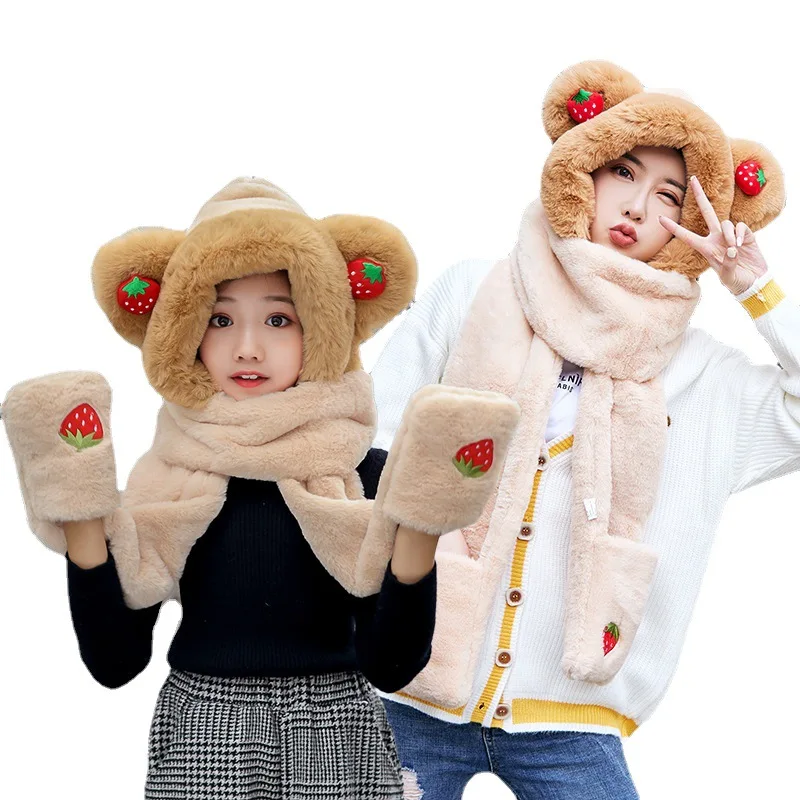 Осенне-зимние Оригинальные перчатки для родителей и детей шарф цельный головной убор для детей и взрослых плюс бархатная цельный головной ...
Осенне-зимние Оригинальные перчатки для родителей и детей шарф цельный головной убор для детей и взрослых плюс бархатная цельный головной ...