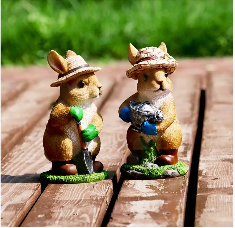 Pastoral Simulation Animal Resin Rabbit Cute Sculpture Ornaments Outdoor Garden Lawn Figurines Crafts Courtyard Villa Decoration
Pastoral Simulation Animal Resin Rabbit Cute Sculpture Ornaments Outdoor Garden Lawn Figurines Crafts Courtyard Villa Decoration