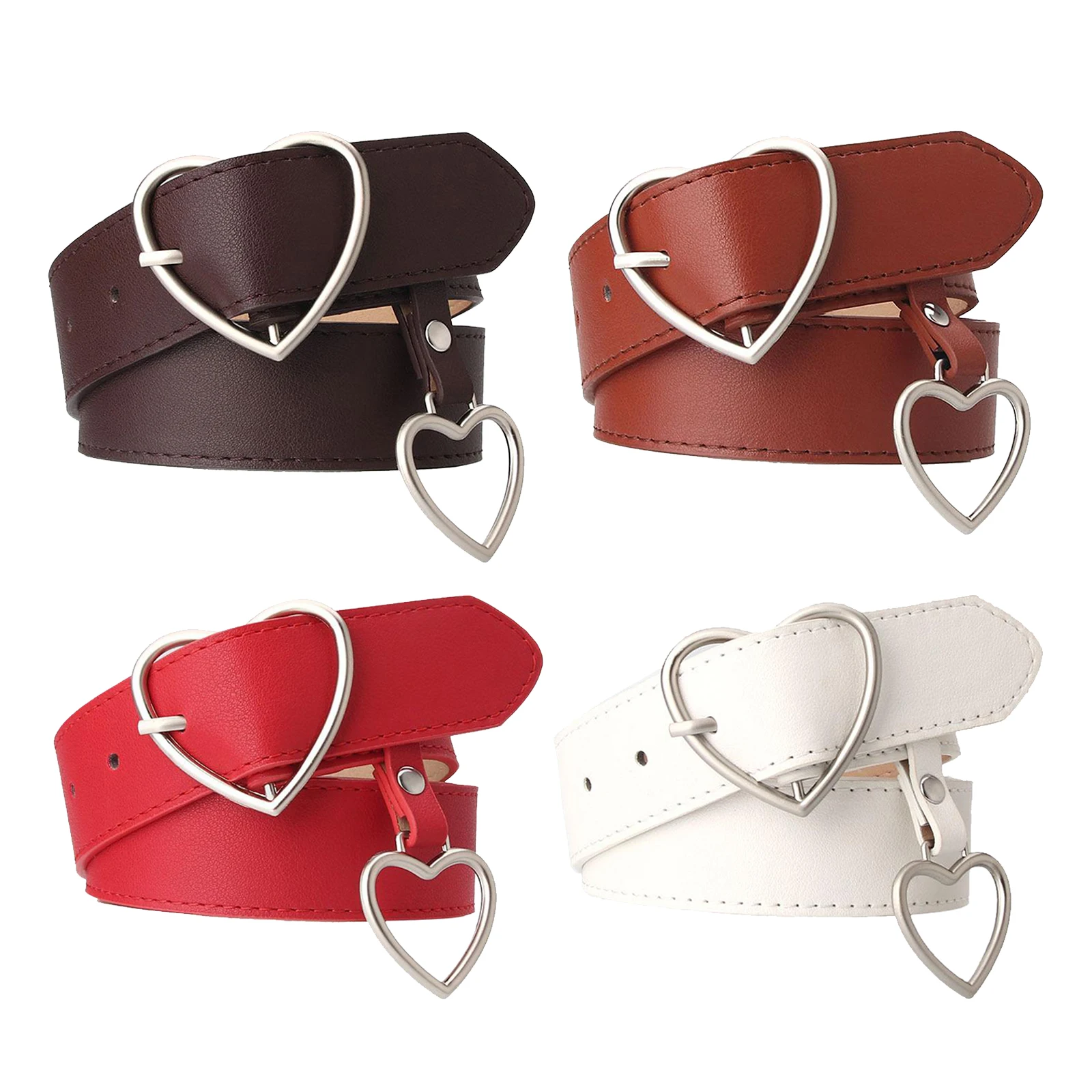 Heart Buckle Belt Women PU Leather Alloy Buckle Waist Belt Jeans Fashion Dress Women Belt
Heart Buckle Belt Women PU Leather Alloy Buckle Waist Belt Jeans Fashion Dress Women Belt