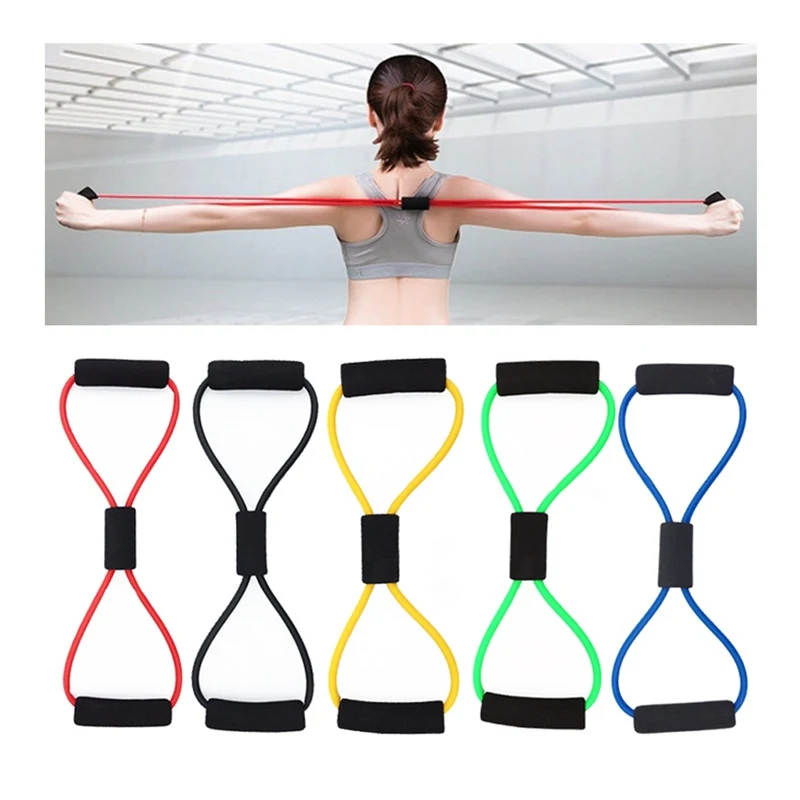 Yoga Gum Fitness Resistance 8 Word Chest Expander Rope Workout Muscle Fitness Rubber Elastic Bands For Sports Exercise
Yoga Gum Fitness Resistance 8 Word Chest Expander Rope Workout Muscle Fitness Rubber Elastic Bands For Sports Exercise